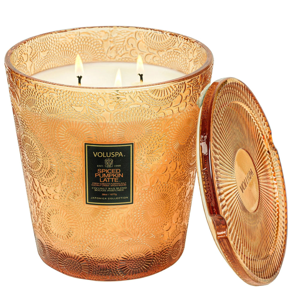 Voluspa Spiced Pumpkin Latte 3 Wick Hearth Candle HOME & GIFTS - Home Decor - Candles + Diffusers Voluspa   