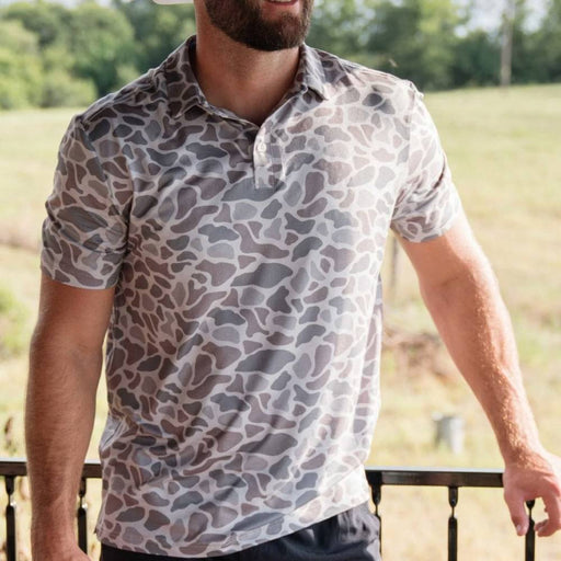 Burlebo Classic Deer Camo Performance Polo MEN - Clothing - Shirts - Short Sleeve Shirts Burlebo   