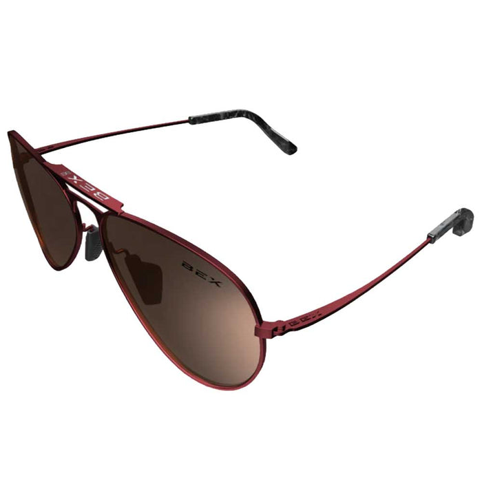 BEX Wesley Sunglasses ACCESSORIES - Additional Accessories - Sunglasses Bex Sunglasses Burgundy/Gold