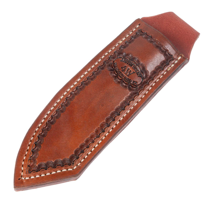 Justin Wiley Stag Carbon Steel Camp Knife w/ Leather Sheath