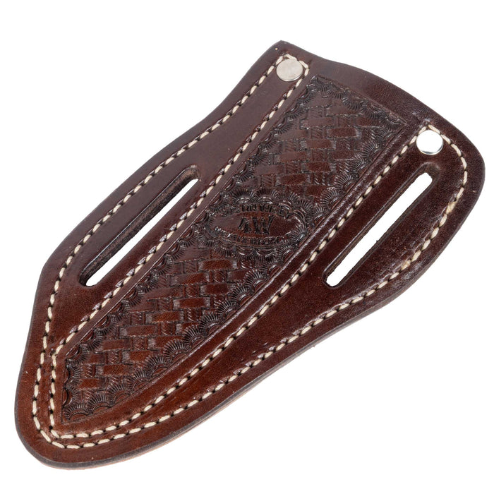 Justin Wiley Red Bone Carbon Steel Knife w/ Leather Sheath