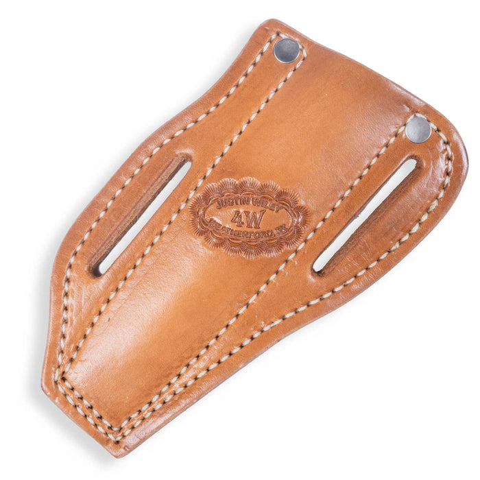 Justin Wiley Red Bone Custom Bull Knife w/ Leather Sheath
