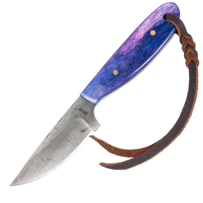 Justin Wiley Purple Handle Carbon Steel Knife