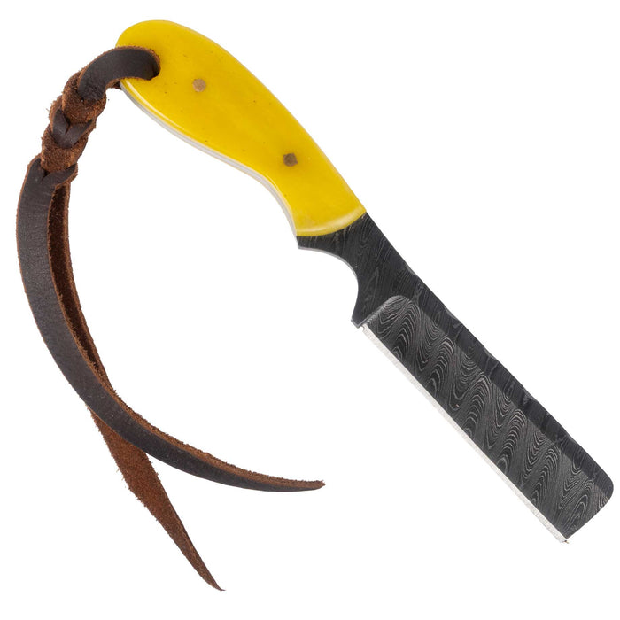 Justin Wiley Damascus Steel Bull Knife w/Sheath