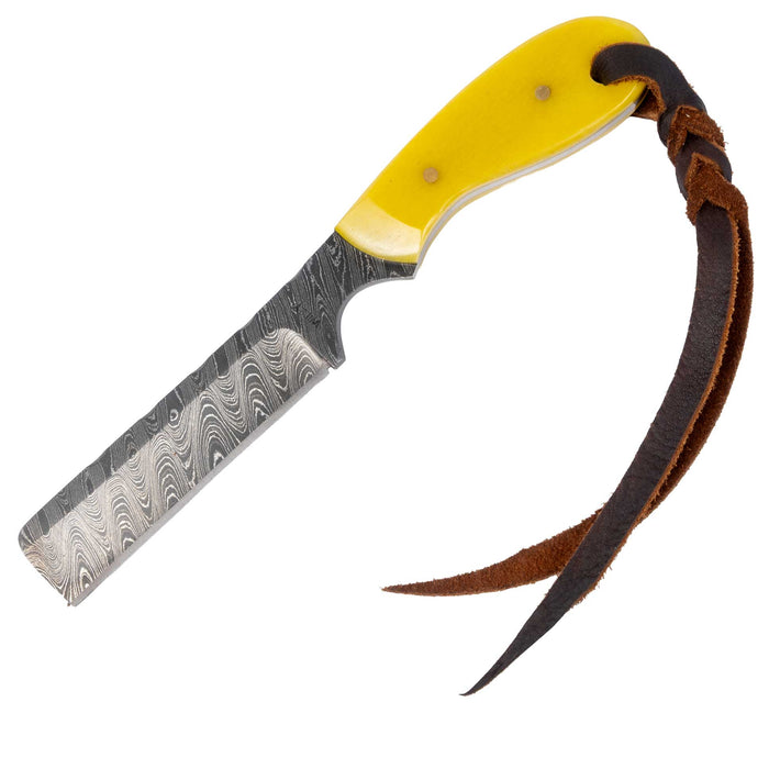 Justin Wiley Damascus Steel Bull Knife w/Sheath