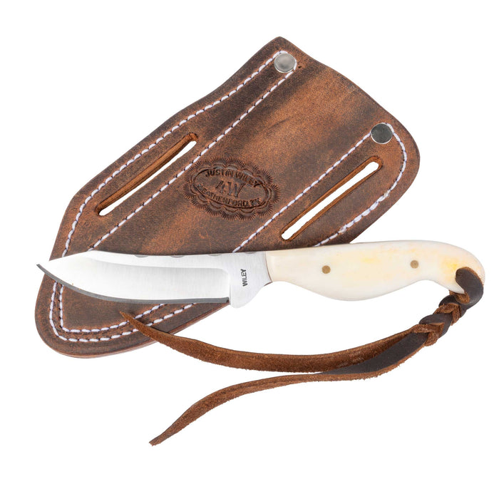 Justin Wiley Hand-Forged Carbon Steel Knife with Natural Bone Handle