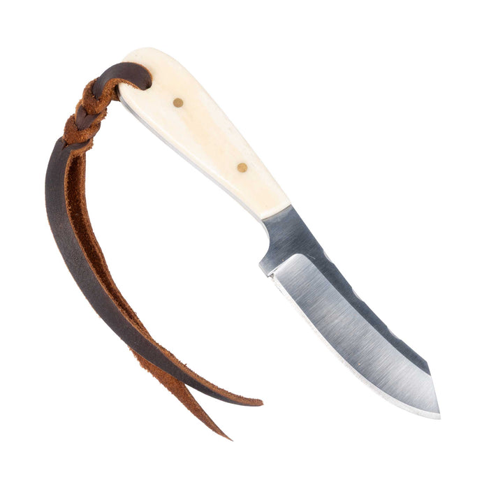 Justin Wiley Hand-Forged Carbon Steel Knife with Natural Bone Handle