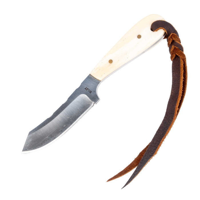 Justin Wiley Hand-Forged Carbon Steel Knife with Natural Bone Handle