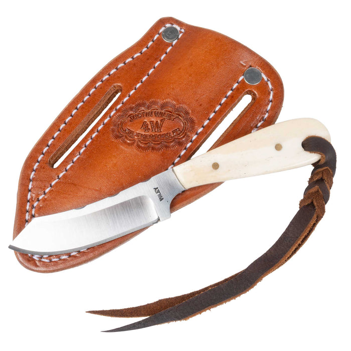 Justin Wiley Hand-Forged Carbon Steel Knife with Natural Bone Handle
