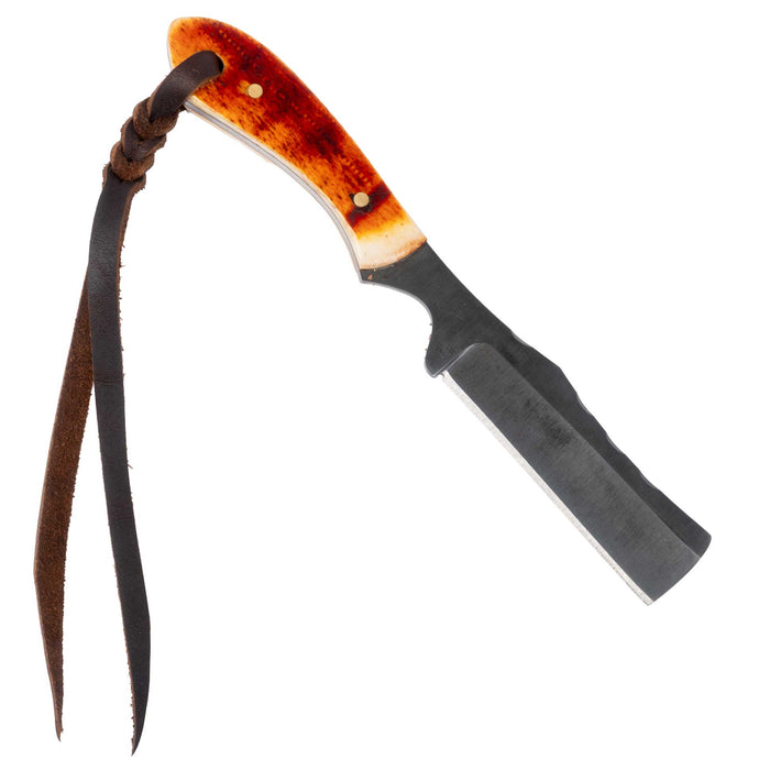 Justin Wiley Hand-Forged Carbon Steel Knife with Natural Bone Handle