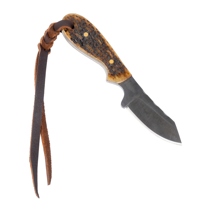 Justin Wiley Hand-Forged Carbon Steel Knife with Jigged Bone Handle