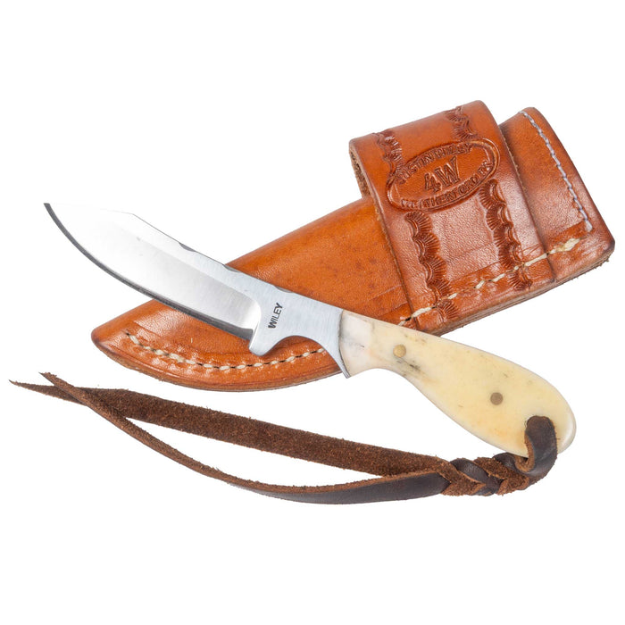 Justin Wiley Hand-Forged Carbon Steel Knife with Natural Bone Handle
