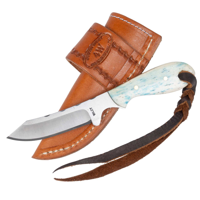 Justin Wiley Carbon Steel Baby Blue Camp Knife