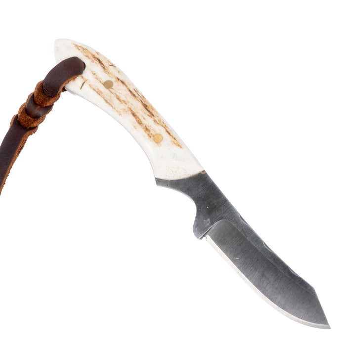 Justin Wiley Hand-Forged Carbon Steel Knife with Stag Handle