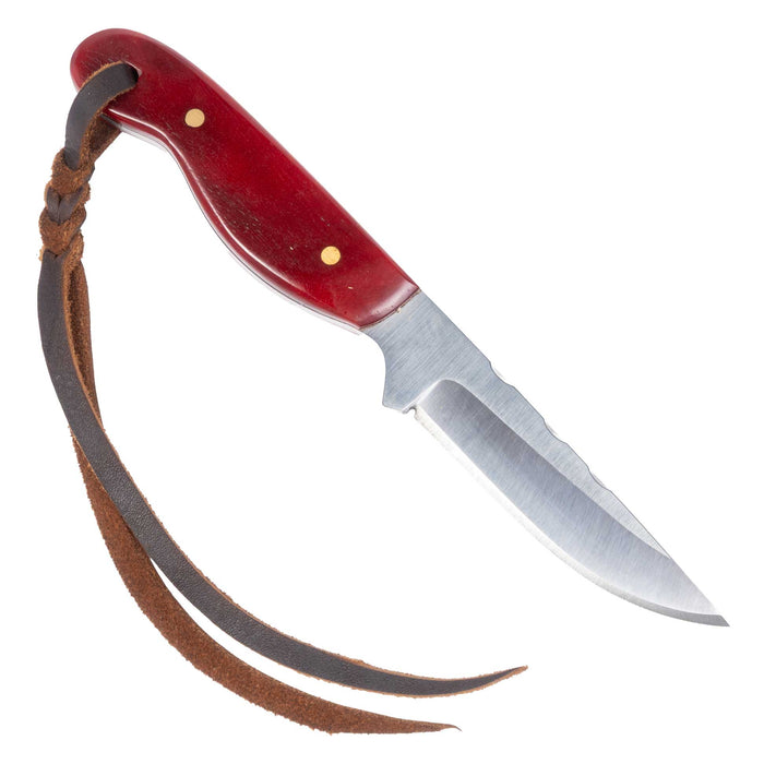 Justin Wiley Red Carbon Steel Knife w/Sheath