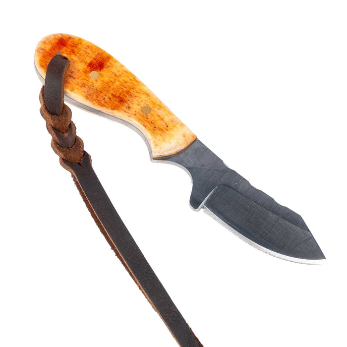Justin Wiley Hand-Forged Carbon Steel Knife with Natural Bone Handle