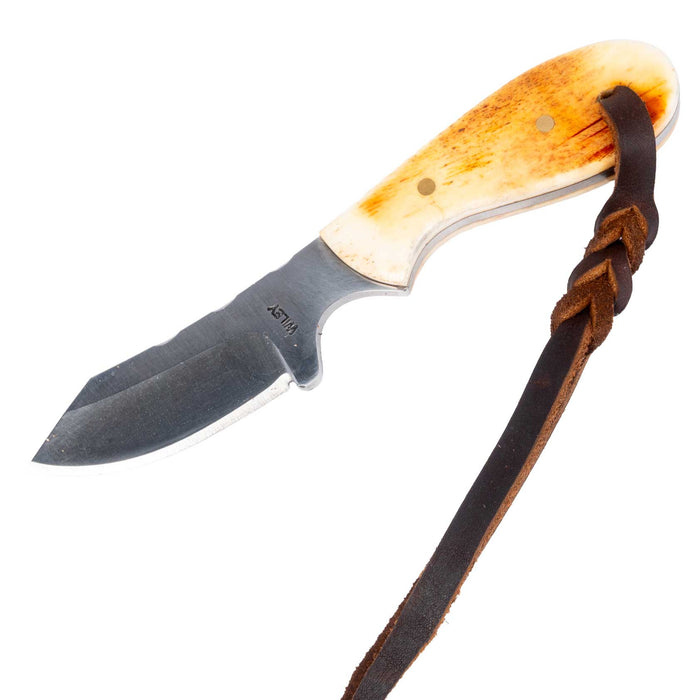 Justin Wiley Hand-Forged Carbon Steel Knife with Natural Bone Handle