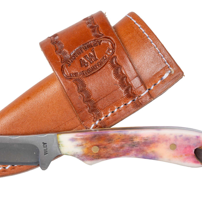 Justin Wiley Pink Handle Carbon Steel Knife