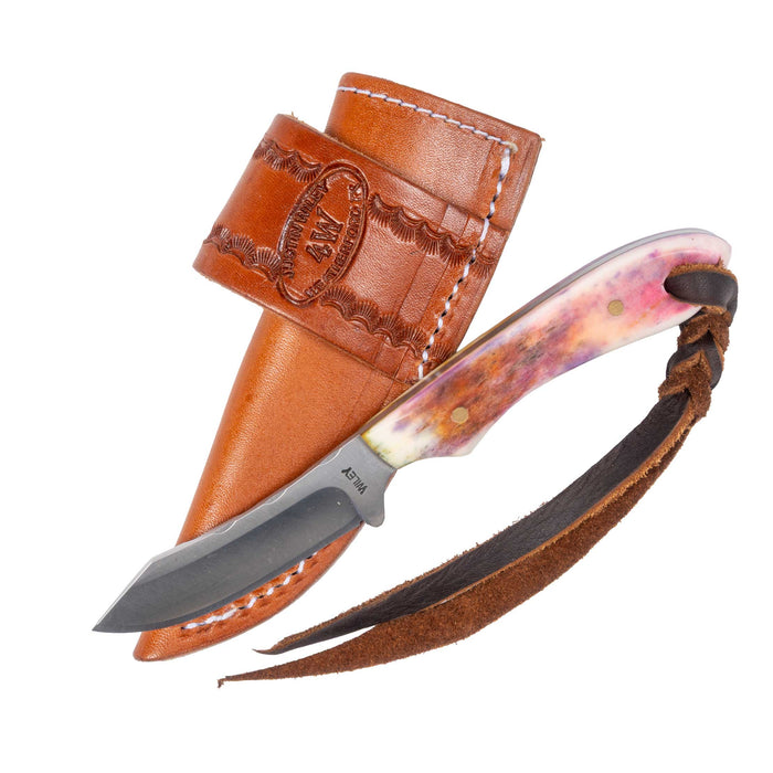 Justin Wiley Pink Handle Carbon Steel Knife