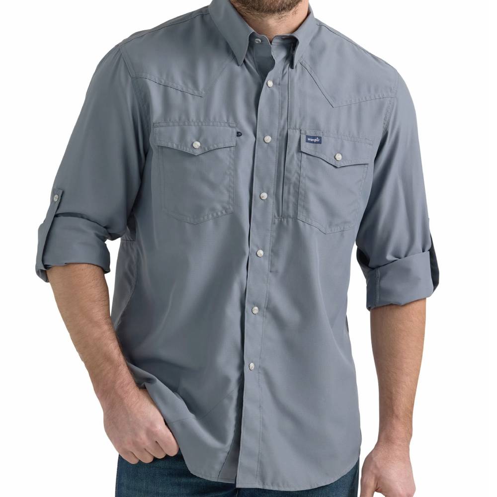 Wrangler Men's Solid Performance Shirt