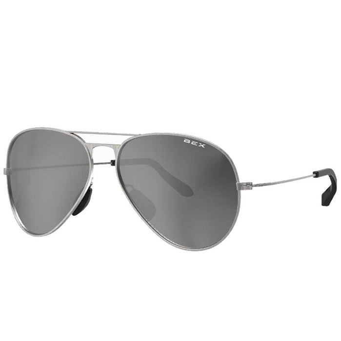 BEX Wesley Sunglasses ACCESSORIES - Additional Accessories - Sunglasses Bex Sunglasses Brushed Silver/Gray/Silver