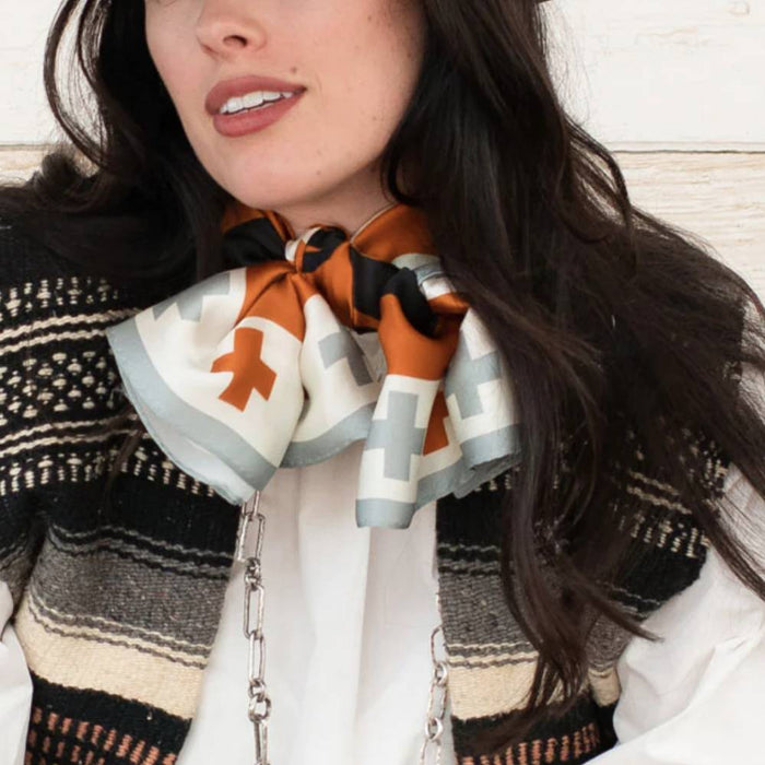 Fringe Scarves "West Texas Buck" Long Wild Rag ACCESSORIES - Additional Accessories - Wild Rags & Scarves Fringe Scarves   