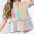 Women's Multicolor Stripe Blouse WOMEN - Clothing - Tops - Short Sleeved THML Clothing   