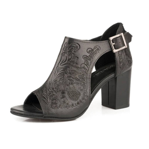 Roper Open Toe Floral Tooled Sandal WOMEN - Footwear - Heels & Wedges Roper Apparel & Footwear   