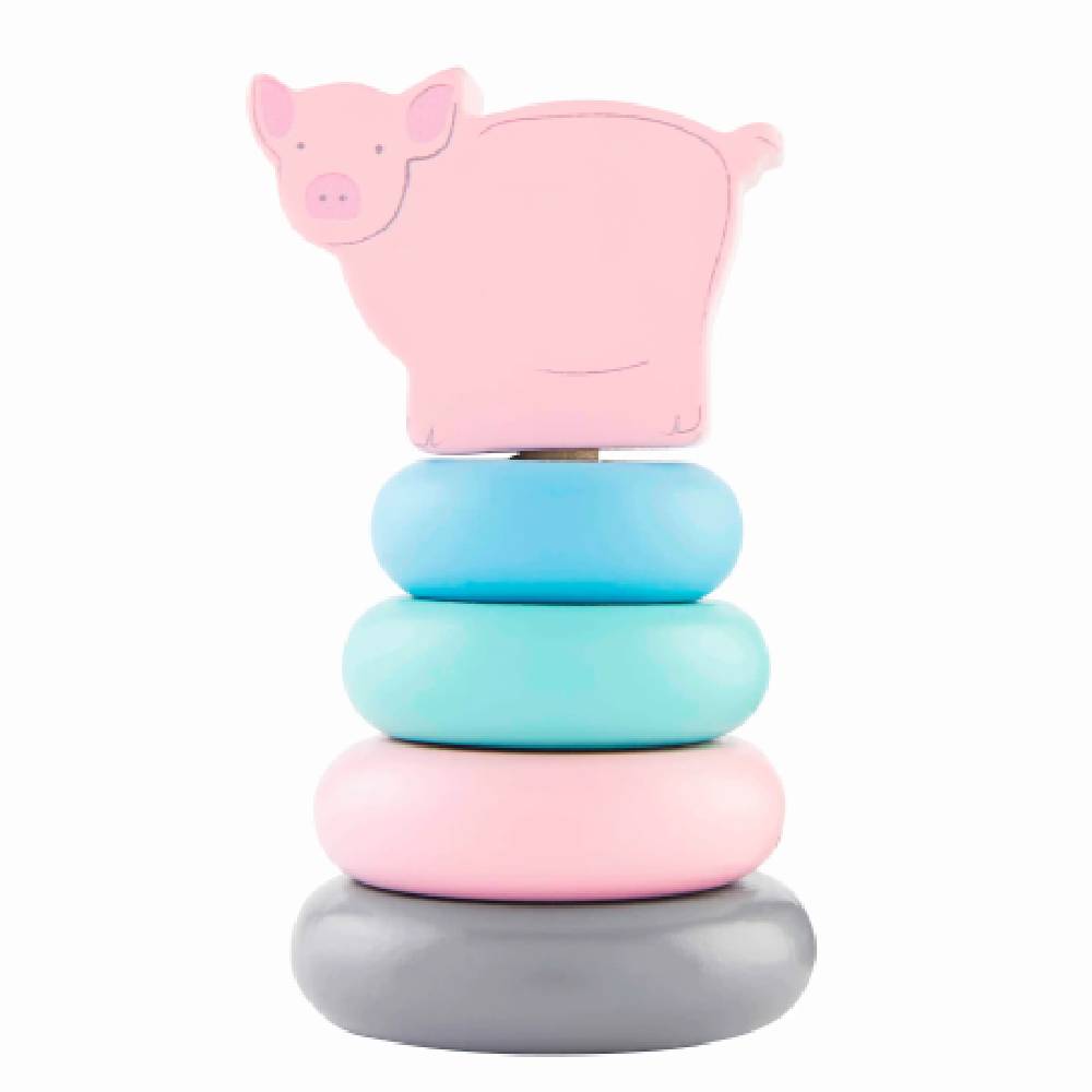Mud Pie Pig Stacking Toy HOME & GIFTS - Toys Mud Pie   