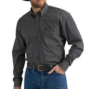Wrangler Men's George Strait Button Down Shirt MEN - Clothing - Shirts - Long Sleeve Shirts Wrangler   