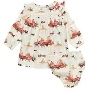 Wrangler Baby Girl's Desert Print Dress KIDS - Baby - Baby Girl Clothing Wrangler 0-3M  