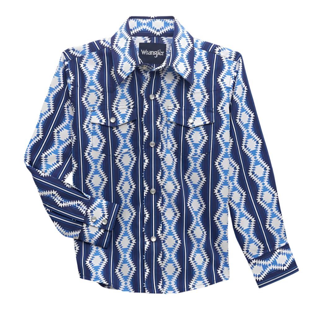 Wrangler Boy's Checotah Print Shirt - FINAL SALE KIDS - Boys - Clothing - Shirts - Long Sleeve Shirts Wrangler