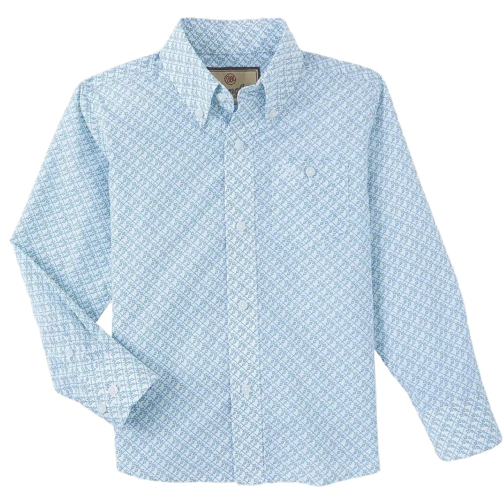 Wrangler Boy's Diamond Print Shirt KIDS - Boys - Clothing - Shirts - Long Sleeve Shirts Wrangler   