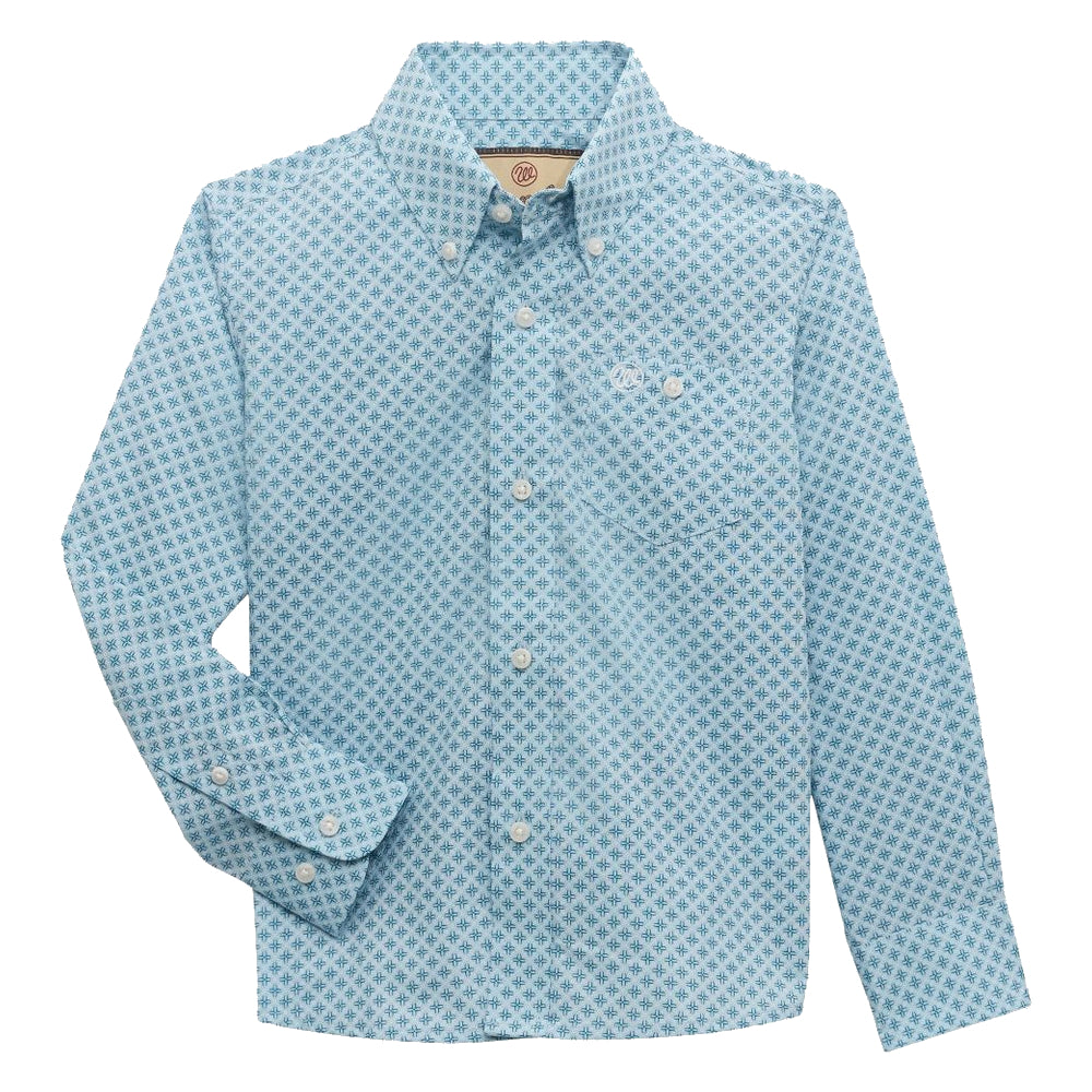 Wrangler Boy's Geo Print Shirt KIDS - Boys - Clothing - Shirts - Long Sleeve Shirts Wrangler   