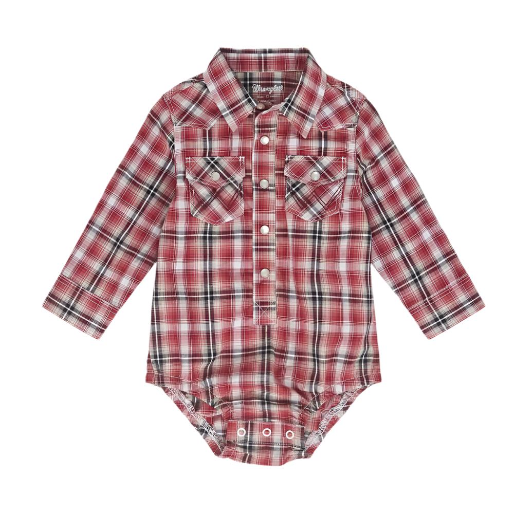 Wrangler Boy's Plaid Western Onesie KIDS - Baby - Baby Boy Clothing Wrangler   