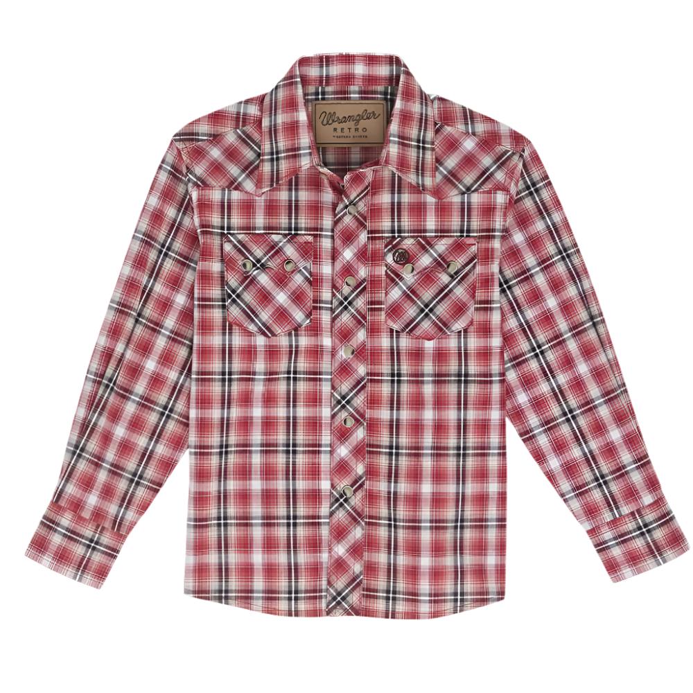 Wrangler Boy's Plaid Western Shirt KIDS - Boys - Clothing - Shirts - Long Sleeve Shirts Wrangler   