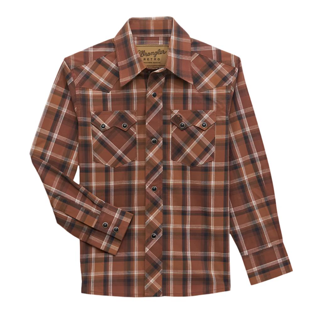 Wrangler Boy's Retro Plaid Shirt