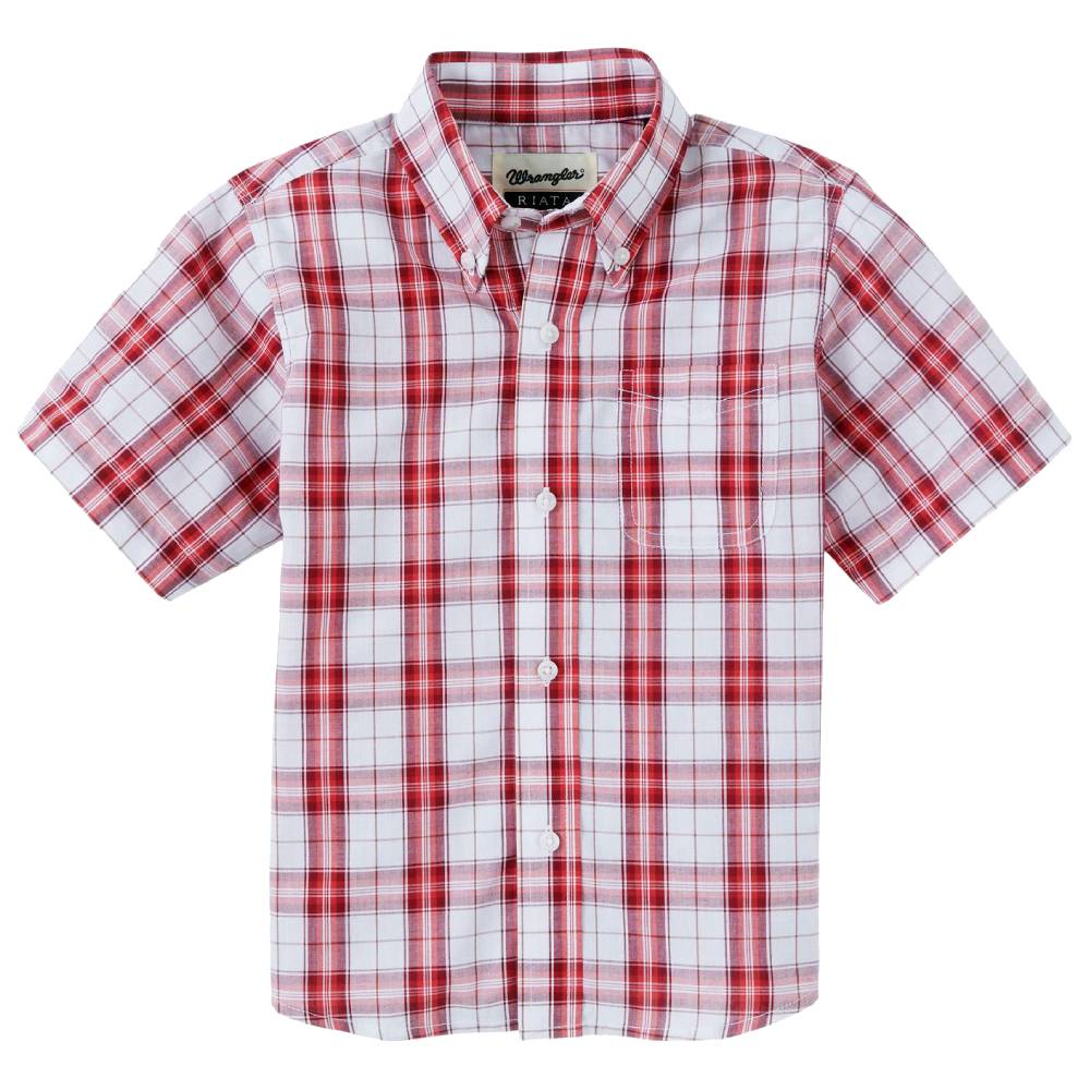 Wrangler Boy's Riata Plaid Shirt KIDS - Boys - Clothing - Shirts - Short Sleeve Shirts Wrangler   