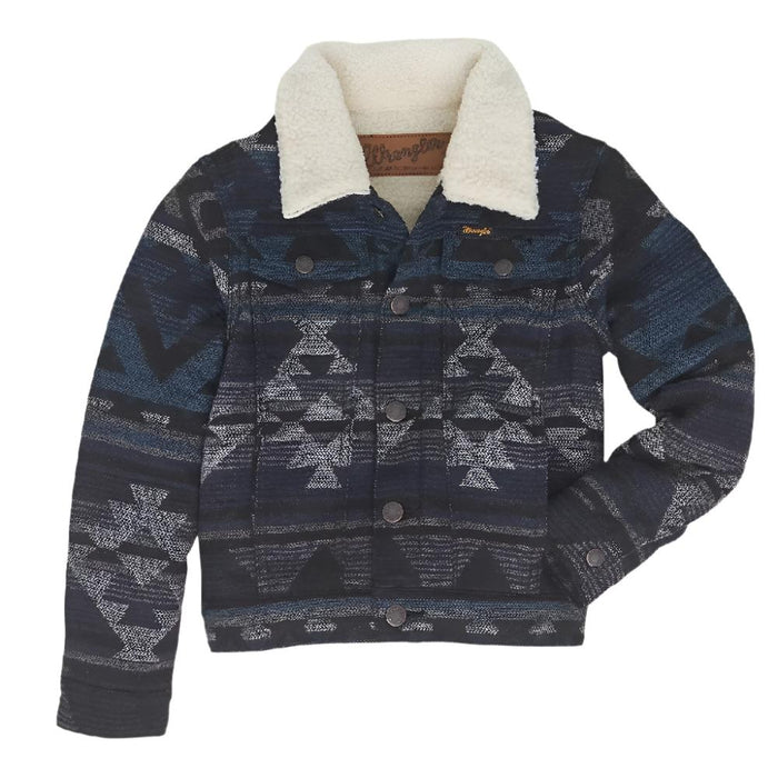 * Wrangler Boy's Sherpa Lined Jacquard Print Jacket - FINAL SALE KIDS - Boys - Clothing - Outerwear - Jackets Wrangler