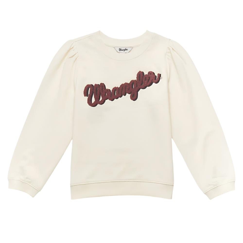 Wrangler Girl's Embroidered Puff Sleeve Pullover KIDS - Girls - Clothing - Sweatshirts & Hoodies Wrangler   