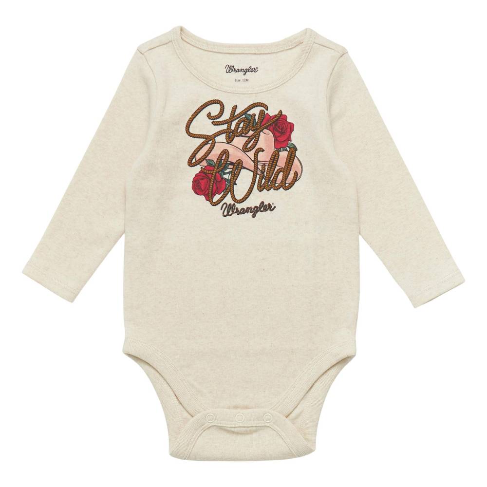 Wrangler Baby Girl's "Stay Wild" Onesie KIDS - Baby - Baby Girl Clothing Wrangler   