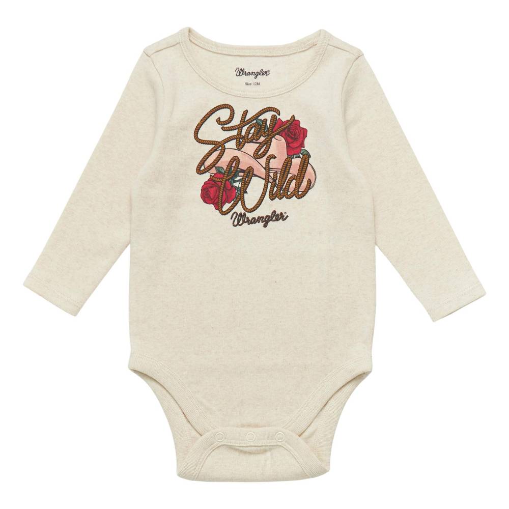 Wrangler Baby Girl's "Stay Wild" Onesie - FINAL SALE KIDS - Baby - Baby Girl Clothing Wrangler   