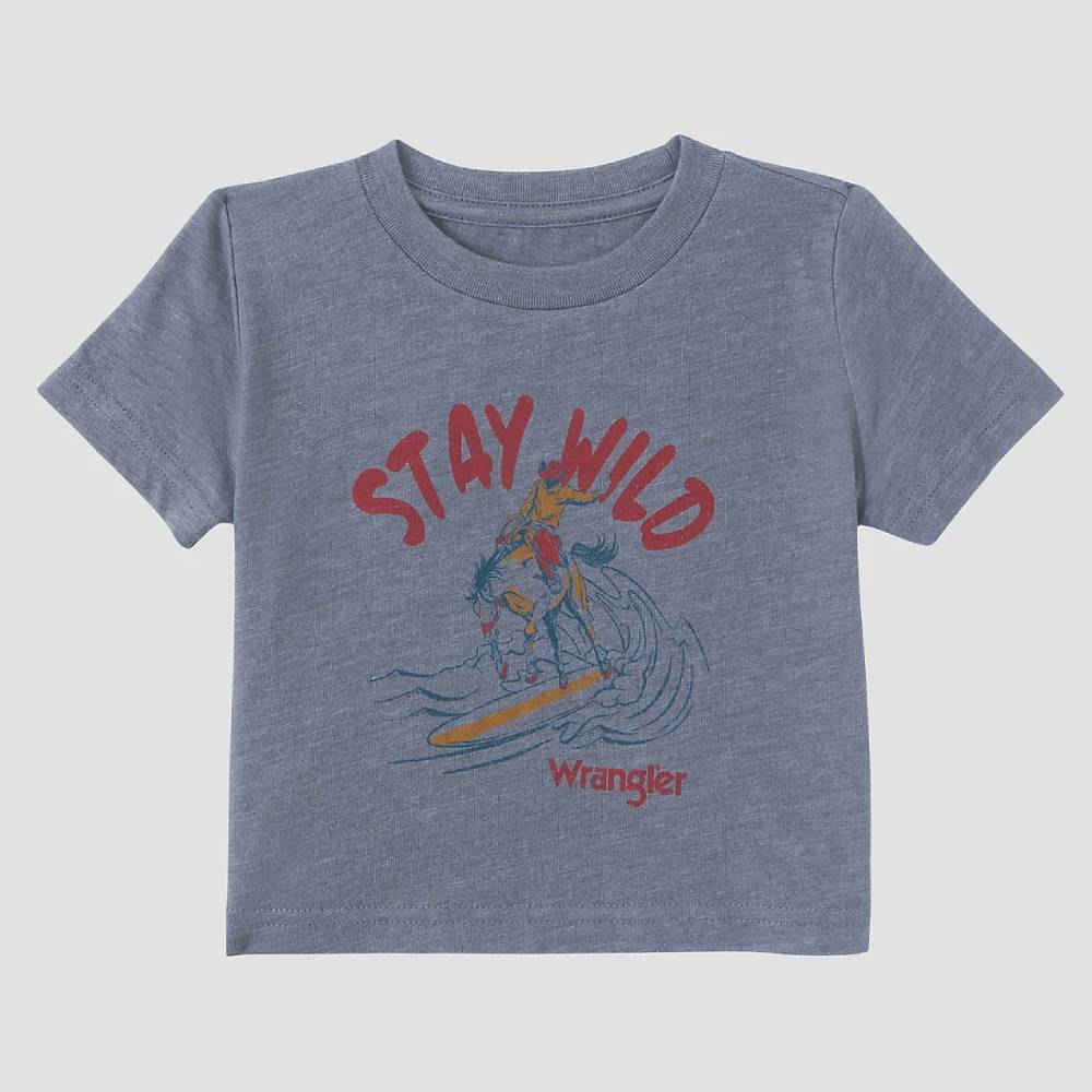 Wrangler Baby "Stay Wild Surfer" Graphic Tee