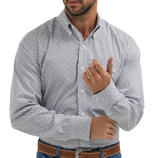 * Wrangler Men's George Strait Geo Shirt - FINAL SALE MEN - Clothing - Shirts - Long Sleeve Wrangler