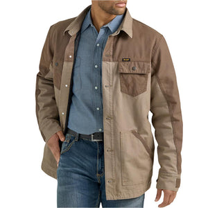 Wrangler Men's Mixed Canvas Chore Jacket MEN - Clothing - Outerwear - Jackets Wrangler   