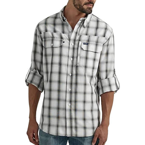 Wrangler Men's Plaid Performance Button Shirt - FINAL SALE MEN - Clothing - Shirts - Long Sleeve Shirts Wrangler   
