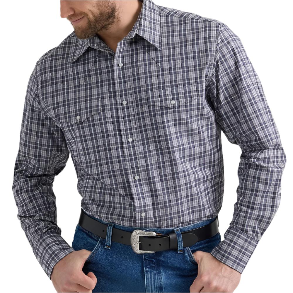 Wrangler Men's Plaid Western Shirt - FINAL SALE MEN - Clothing - Shirts - Long Sleeve Wrangler