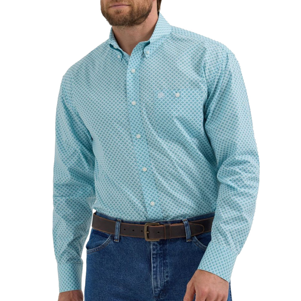 Wrangler Men's Relaxed Fit Geo Shirt