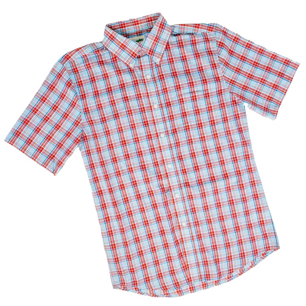 Wrangler Men's Riata Classic Fit Plaid Shirt MEN - Clothing - Shirts - Short Sleeve Shirts Wrangler   