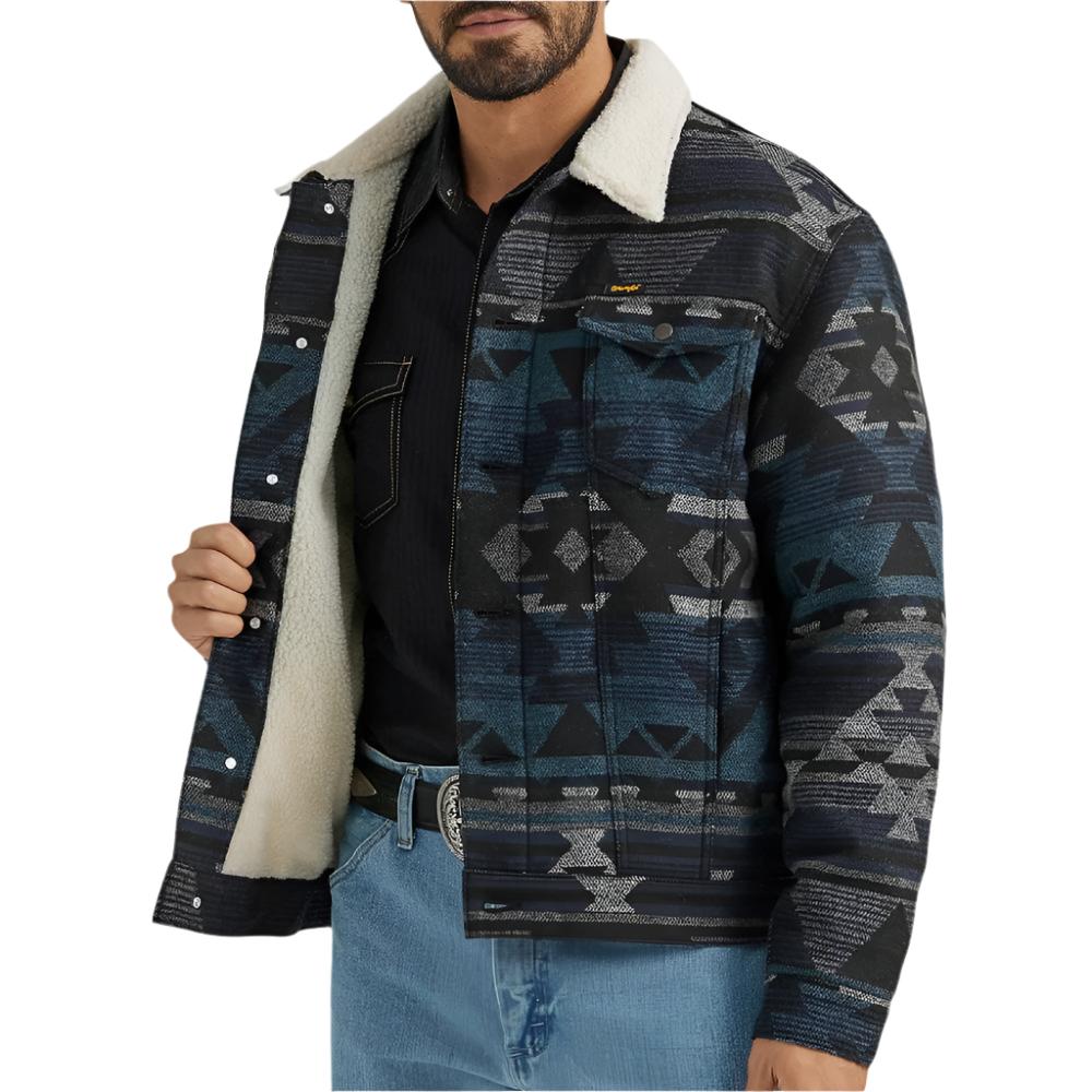 Wrangler Men's Sherpa Lined Jacquard Print Jacket MEN - Clothing - Outerwear - Jackets Wrangler   